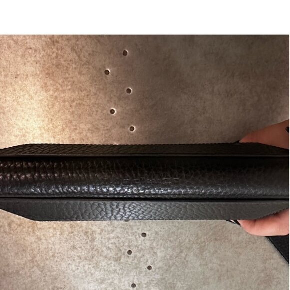 MACKAGE Black Roni Pebbled Leather Structured Crossbody Bag Like New - Picture 14 of 16